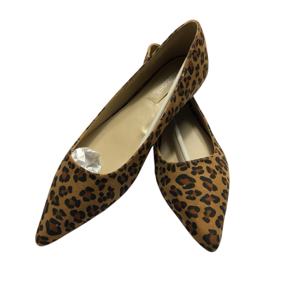 Guilty Soles Leyla Leopard Print Pointed Flats